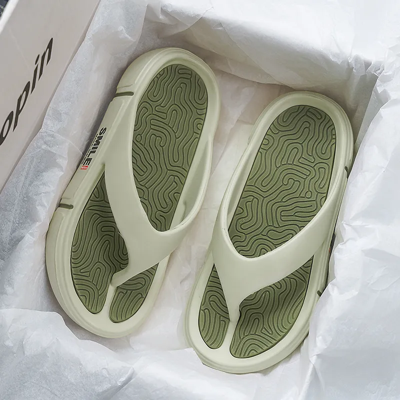 NANJIREN EVA Cut Out Quiet Odor Resistant Abrasion Resistant Slip Resistant Quick Dry Antibacterial Flip Flops Men's-13