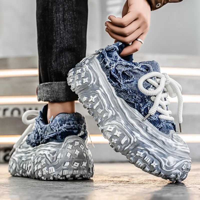 NANJIREN Low Top Chunky Sneakers Men's-2