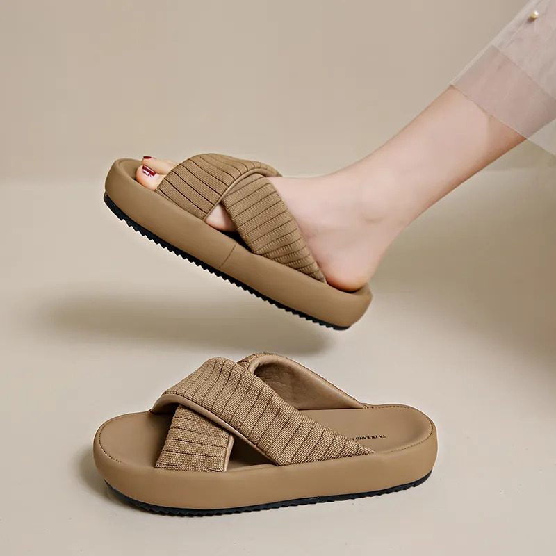 NANJIREN Cut Out Odor Resistant Slide Slippers Women's-5