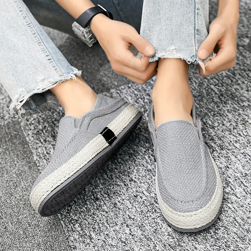 NANJIREN Espadrilles Men Black/Gray/Beige-20