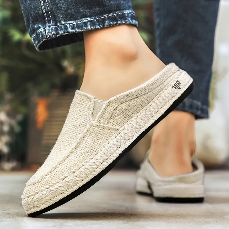 NANJIREN Espadrilles Men Black/Gray/Beige-3