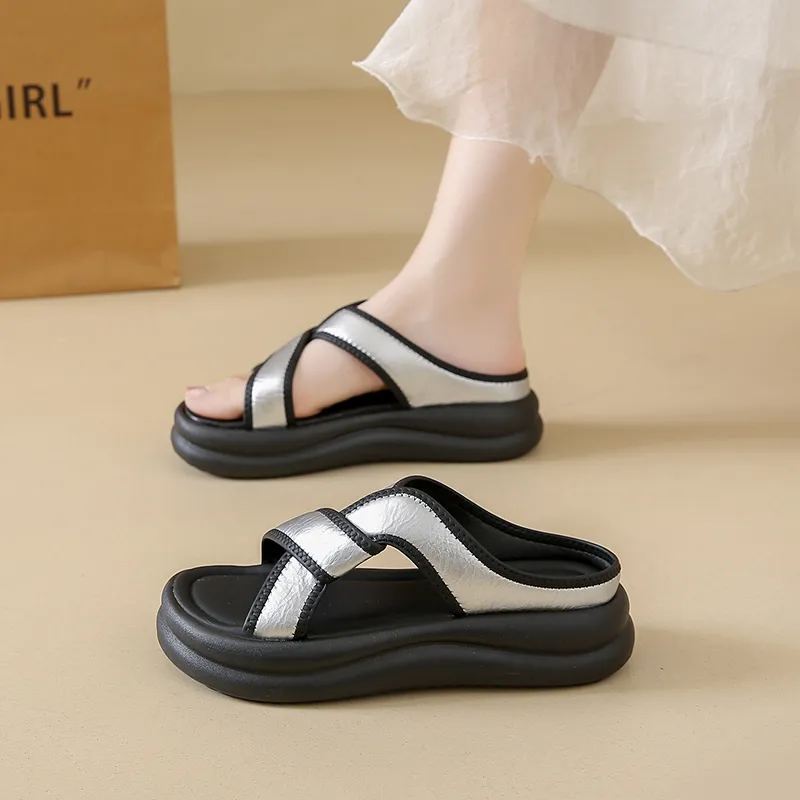 NANJIREN Quiet Slip Resistant Odor Resistant Abrasion Resistant Cushioning Slide Slippers Women's-5