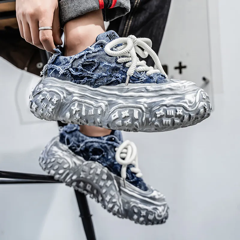 NANJIREN Low Top Chunky Sneakers Men's-4