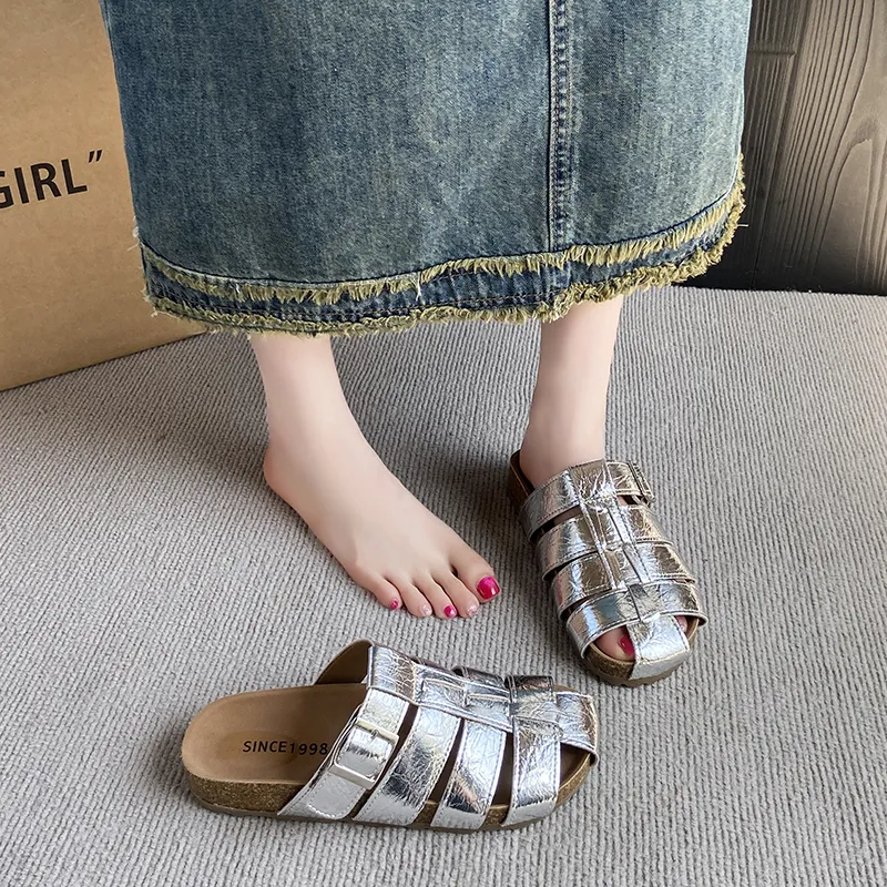 NANJIREN Antibacterial, Slip Resistant, Abrasion Resistant, Odor Resistant, Quiet Closed Toe Slippers Women's-8