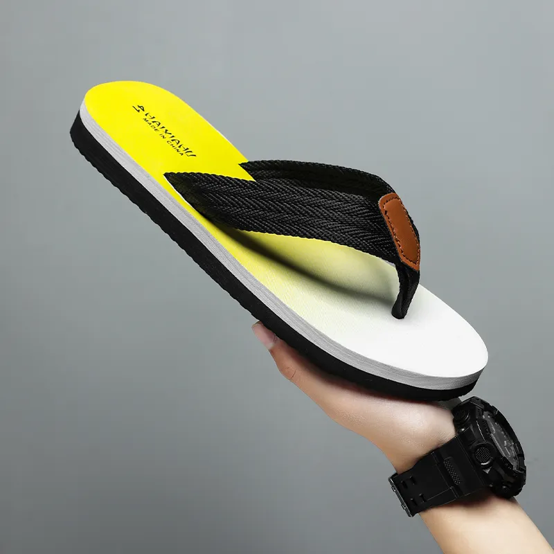 NANJIREN Woven Quiet Odor Resistant Abrasion Resistant Slip Resistant Flip Flops Men's-13