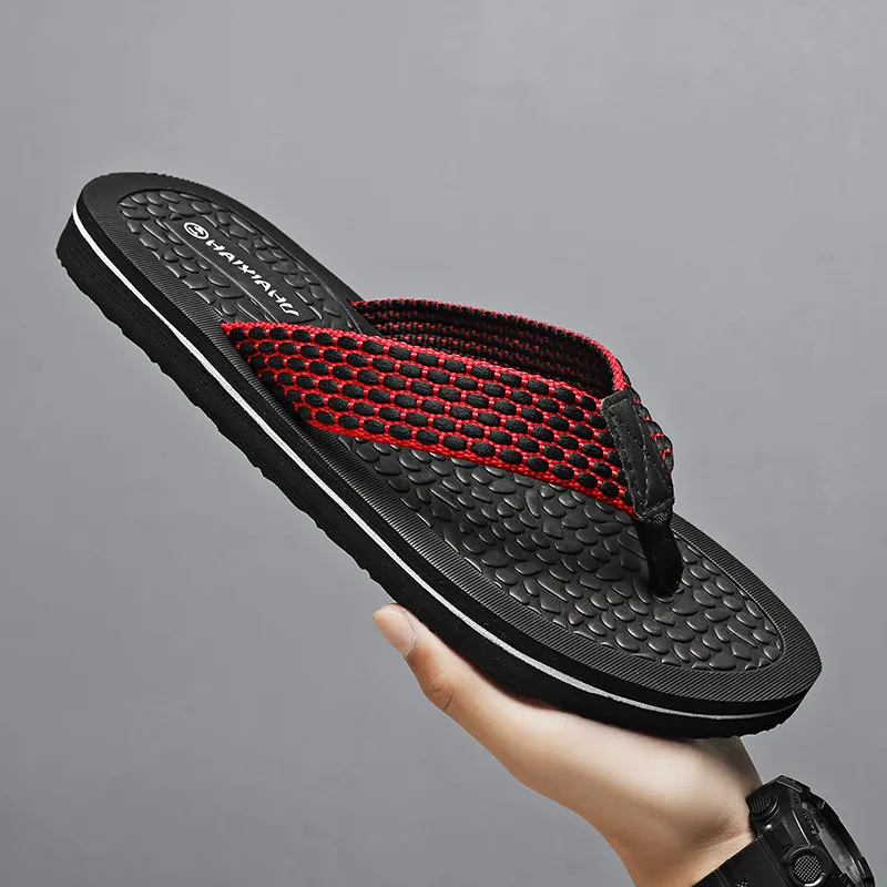 NANJIREN Woven Quiet Odor Resistant Abrasion Resistant Slip Resistant Antibacterial Flip Flops Men's-9