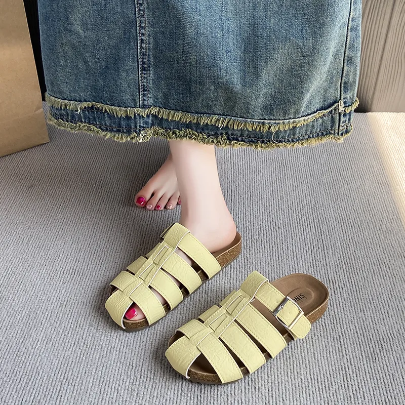 NANJIREN Antibacterial, Slip Resistant, Abrasion Resistant, Odor Resistant, Quiet Closed Toe Slippers Women's-2