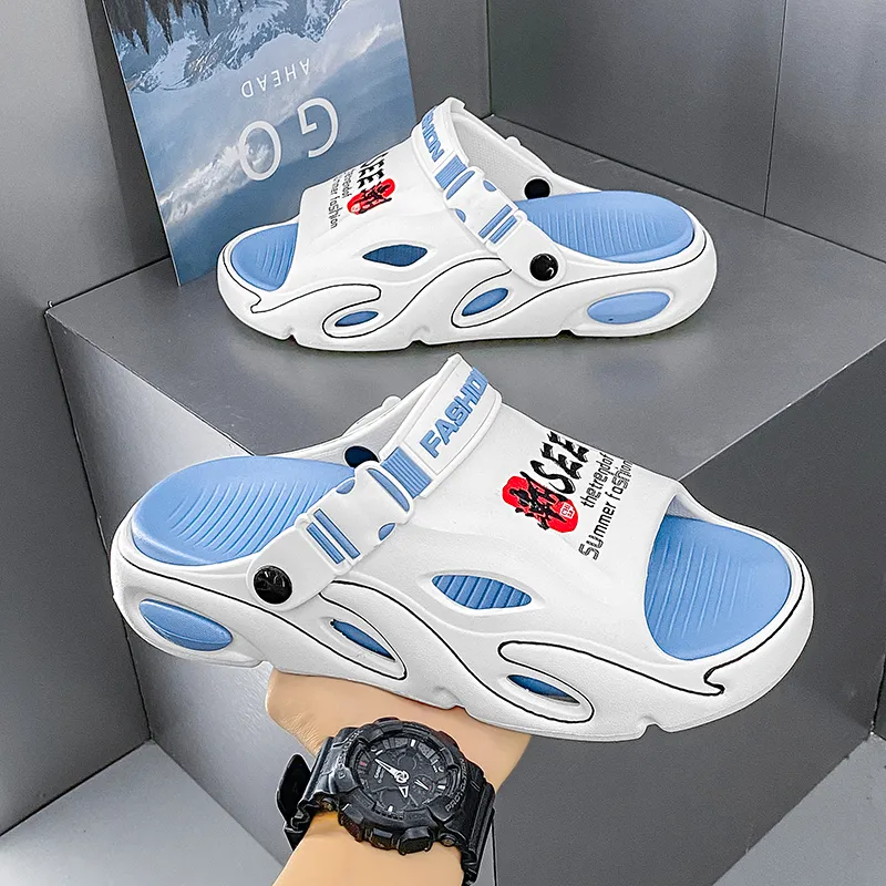 NANJIREN Beach Sandals Men Gray/Blue/Brown-13