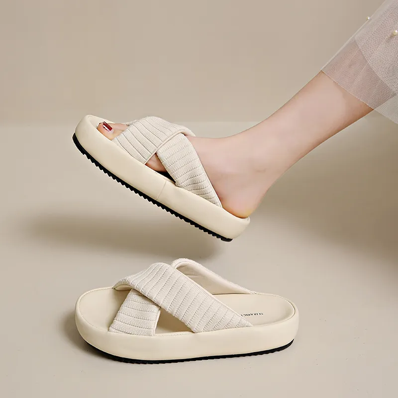 NANJIREN Cut Out Odor Resistant Slide Slippers Women's-1