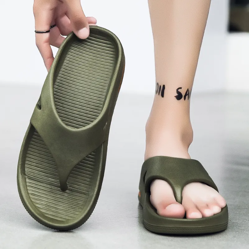NANJIREN EVA Cut Out Quiet Odor Resistant Abrasion Resistant Slip Resistant Flip Flops Men's-7