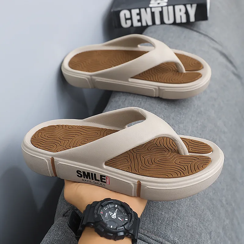 NANJIREN EVA Cut Out Quiet Odor Resistant Abrasion Resistant Slip Resistant Quick Dry Antibacterial Flip Flops Men's-6