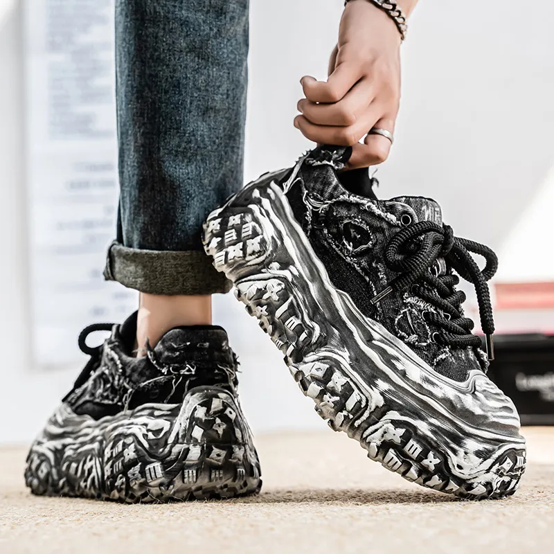 NANJIREN Low Top Chunky Sneakers Men's-8