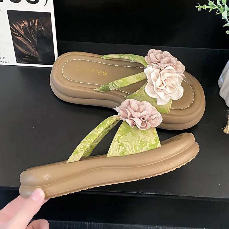NANJIREN Cut Out Quiet Slip Resistant Odor Resistant Abrasion Resistant Quick Dry Antibacterial Slide Slippers Women's-6