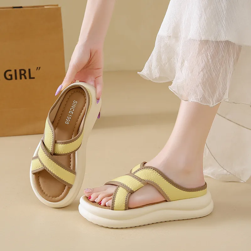 NANJIREN Quiet Slip Resistant Odor Resistant Abrasion Resistant Cushioning Slide Slippers Women's-11
