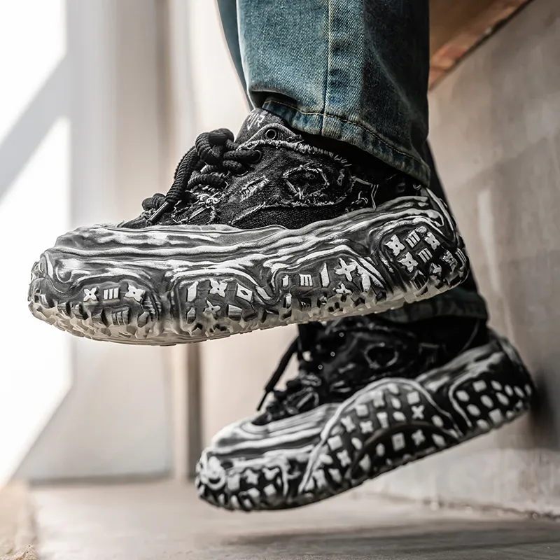 NANJIREN Low Top Chunky Sneakers Men's-10