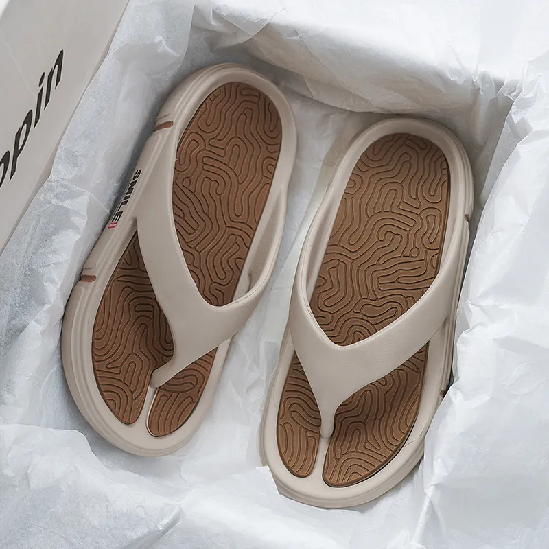 NANJIREN EVA Cut Out Quiet Odor Resistant Abrasion Resistant Slip Resistant Quick Dry Antibacterial Flip Flops Men's-8