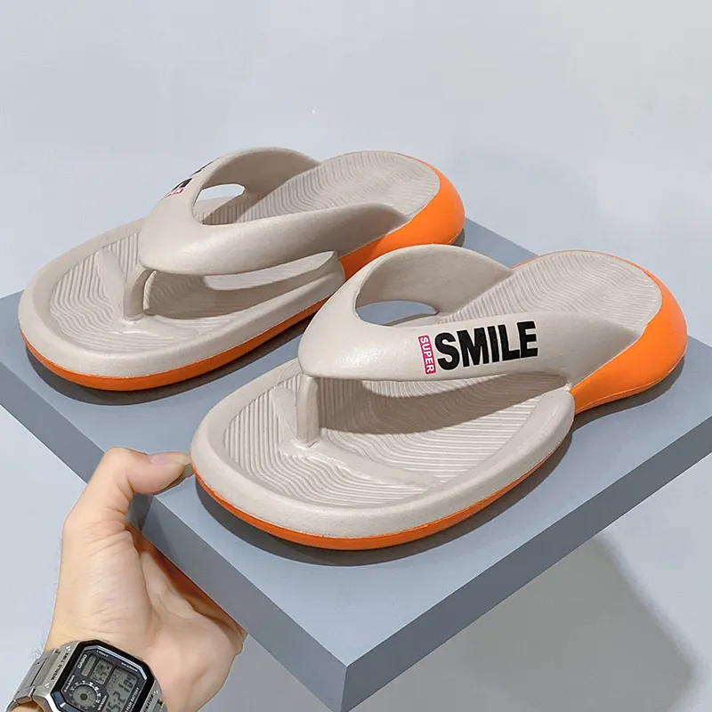 NANJIREN Quiet Odor Resistant Abrasion Resistant Slip Resistant Quick Dry Antibacterial Flip Flops Men's-8