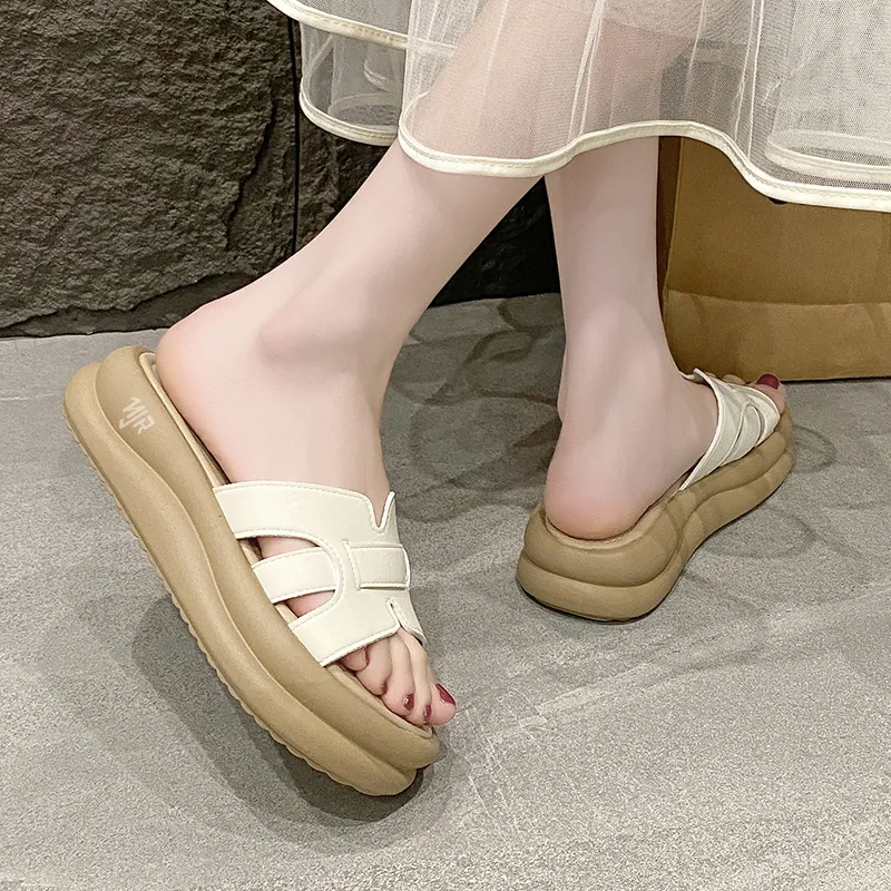 NANJIREN Cut Out Quiet Slip Resistant Odor Resistant Abrasion Resistant Quick Dry Antibacterial Slide Slippers Women's-1