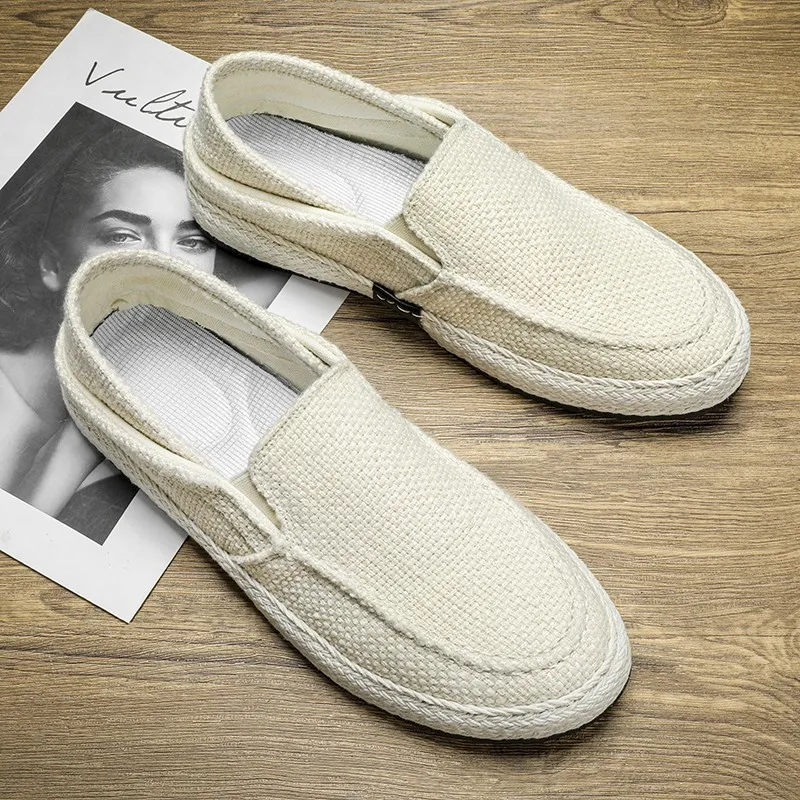 NANJIREN Espadrilles Men Black/Gray/Beige-4