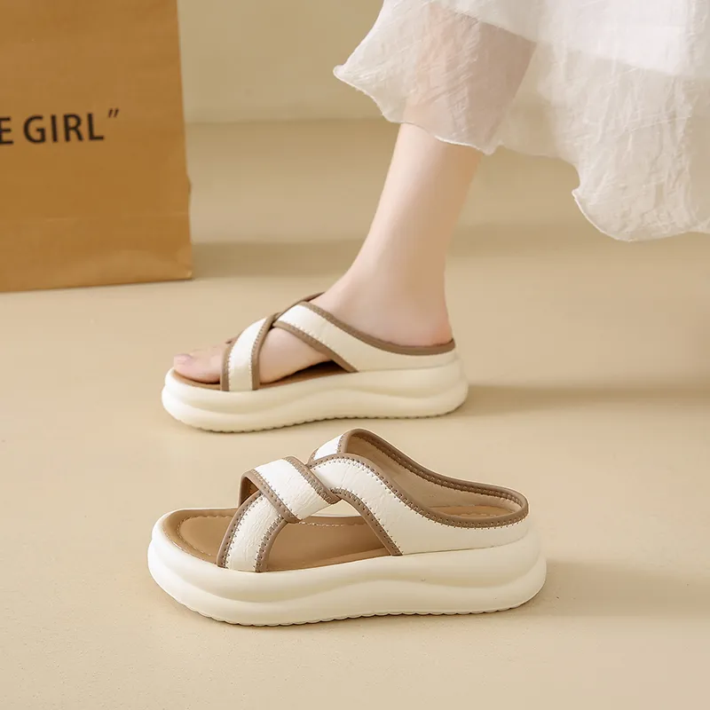 NANJIREN Quiet Slip Resistant Odor Resistant Abrasion Resistant Cushioning Slide Slippers Women's-2