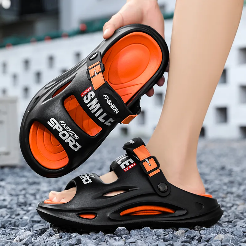 NANJIREN Beach Sandals Men Black/Green/Khaki/Gray-2