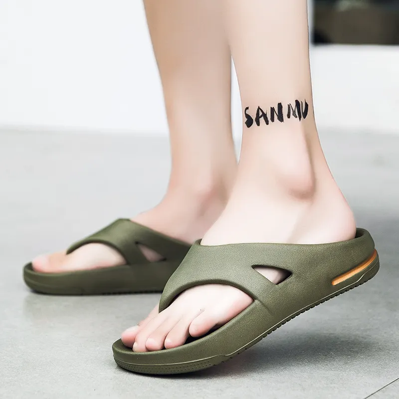 NANJIREN EVA Cut Out Quiet Odor Resistant Abrasion Resistant Slip Resistant Flip Flops Men's-8