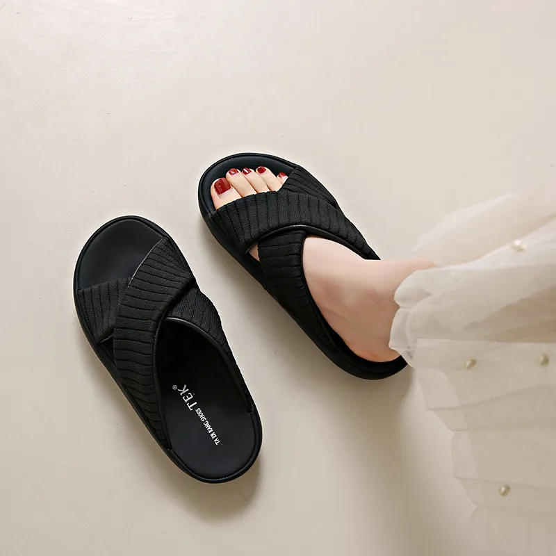 NANJIREN Cut Out Odor Resistant Slide Slippers Women's-10