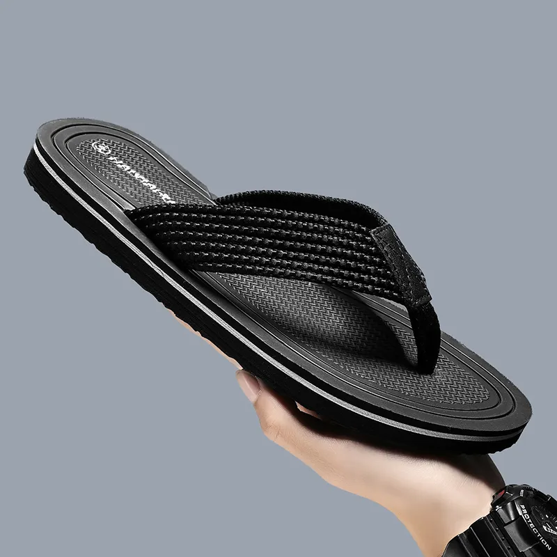 NANJIREN Woven Quiet Odor Resistant Abrasion Resistant Slip Resistant Antibacterial Flip Flops Men's-7