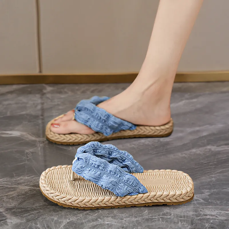 NANJIREN Quiet Odor Resistant Abrasion Resistant Slip Resistant Massage Flip Flops Women's-8