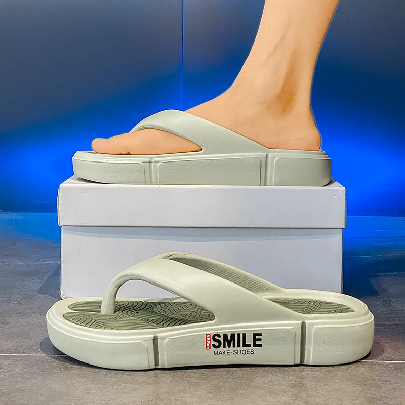 NANJIREN EVA Cut Out Quiet Odor Resistant Abrasion Resistant Slip Resistant Quick Dry Antibacterial Flip Flops Men's-14
