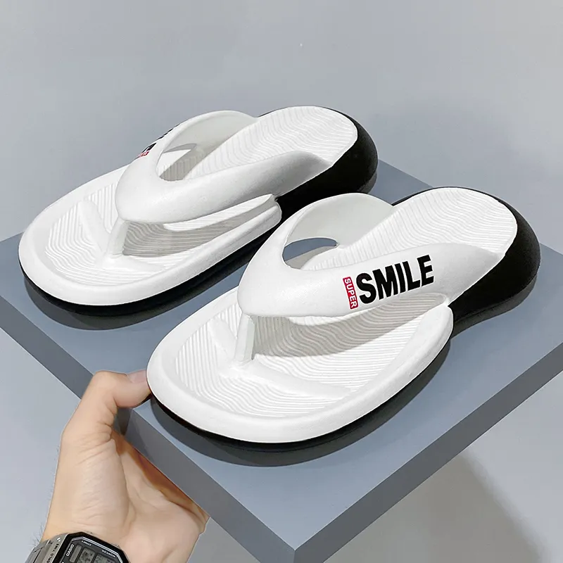 NANJIREN Quiet Odor Resistant Abrasion Resistant Slip Resistant Quick Dry Antibacterial Flip Flops Men's-13