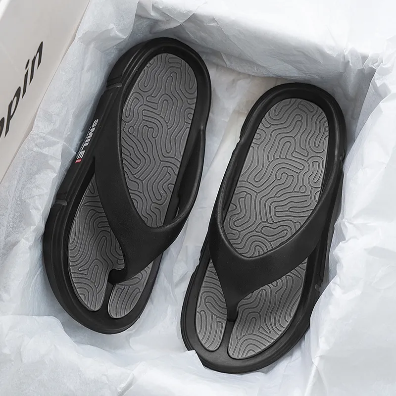 NANJIREN EVA Cut Out Quiet Odor Resistant Abrasion Resistant Slip Resistant Quick Dry Antibacterial Flip Flops Men's-3