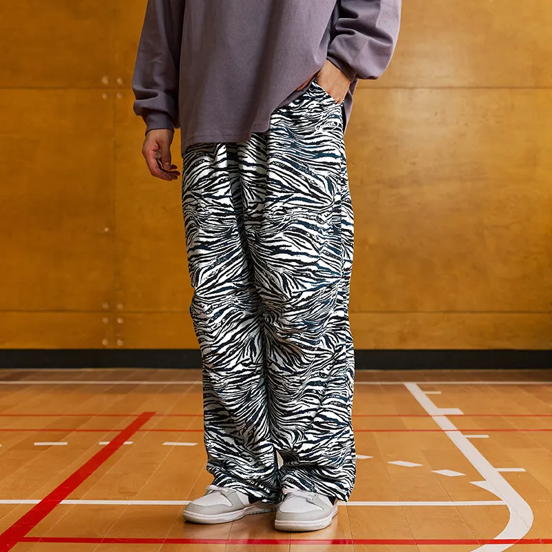 LUSHISI Casual Pants Unisex White-5