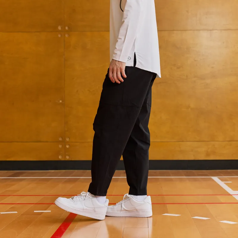 LUSHISI Casual Pants Unisex Black-4