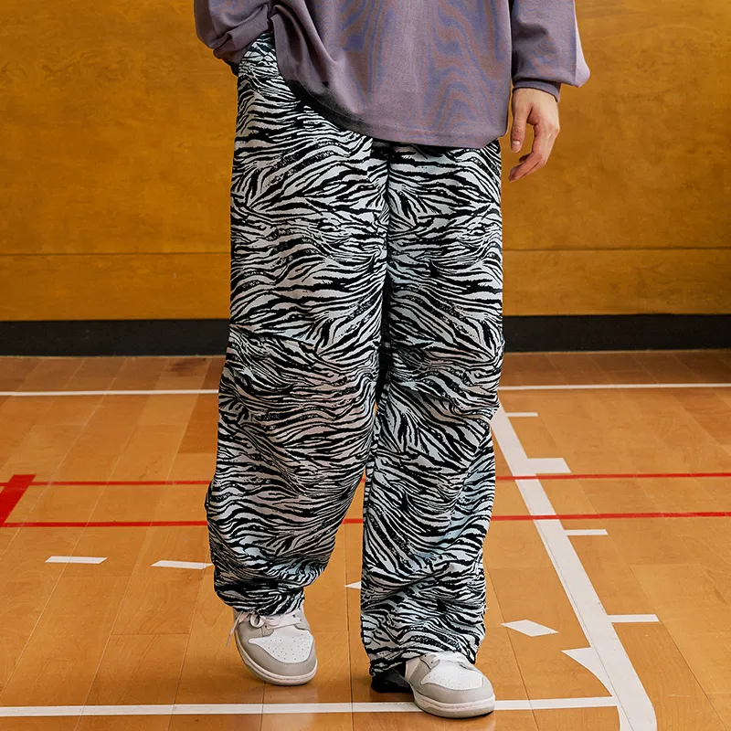 LUSHISI Casual Pants Unisex White-4