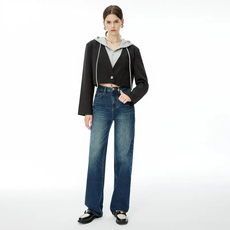 FHMY Jeans Women's Dark Blue-3