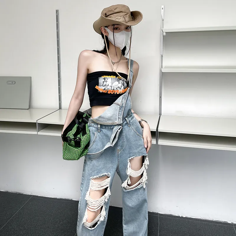 FHMY Overalls Women's Vintage Blue-3