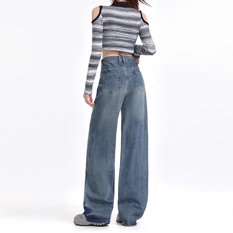 FHMY Jeans Women's Vintage Blue-7