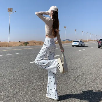 FHMY Casual Pants Women's White