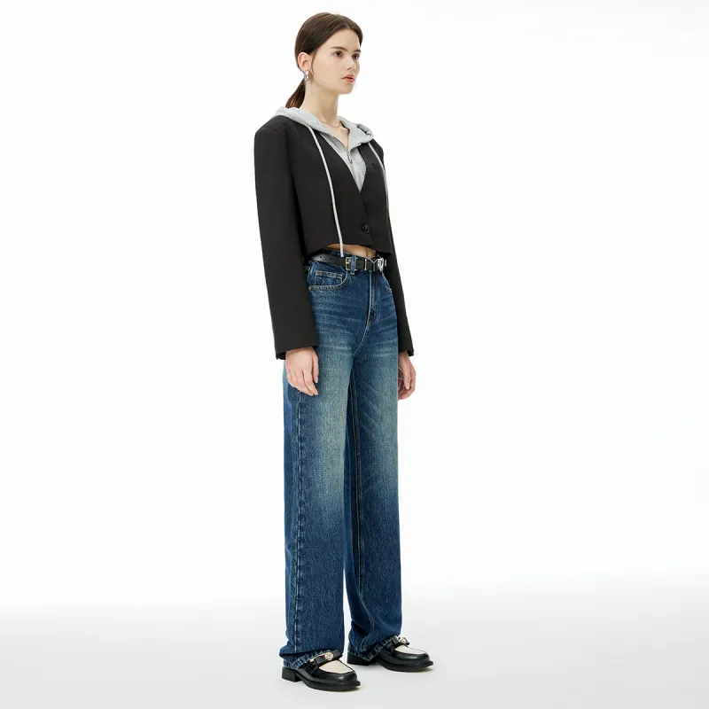 FHMY Jeans Women's Dark Blue-4