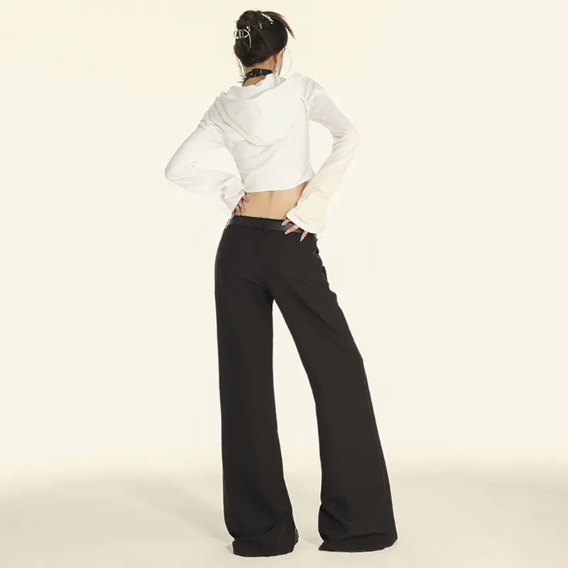 FHMY Casual Pants Women's Black-2