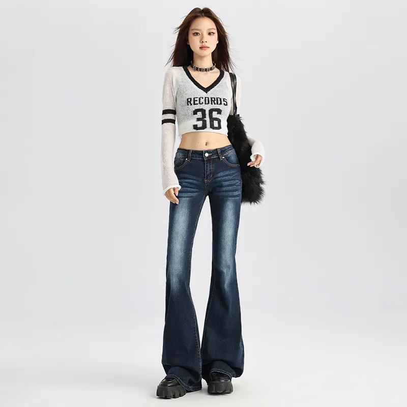 Vine Color Jeans Women's Dark Blue-18