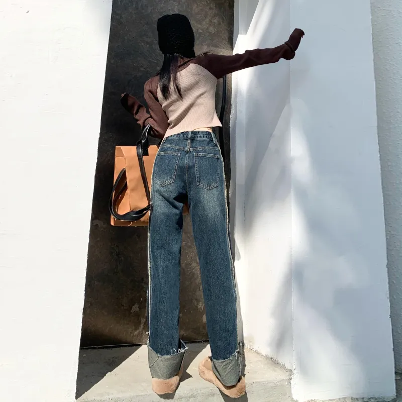 FHMY Jeans Women's Vintage Blue-4
