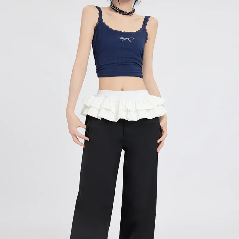 FHMY Casual Pants Women's Black-8