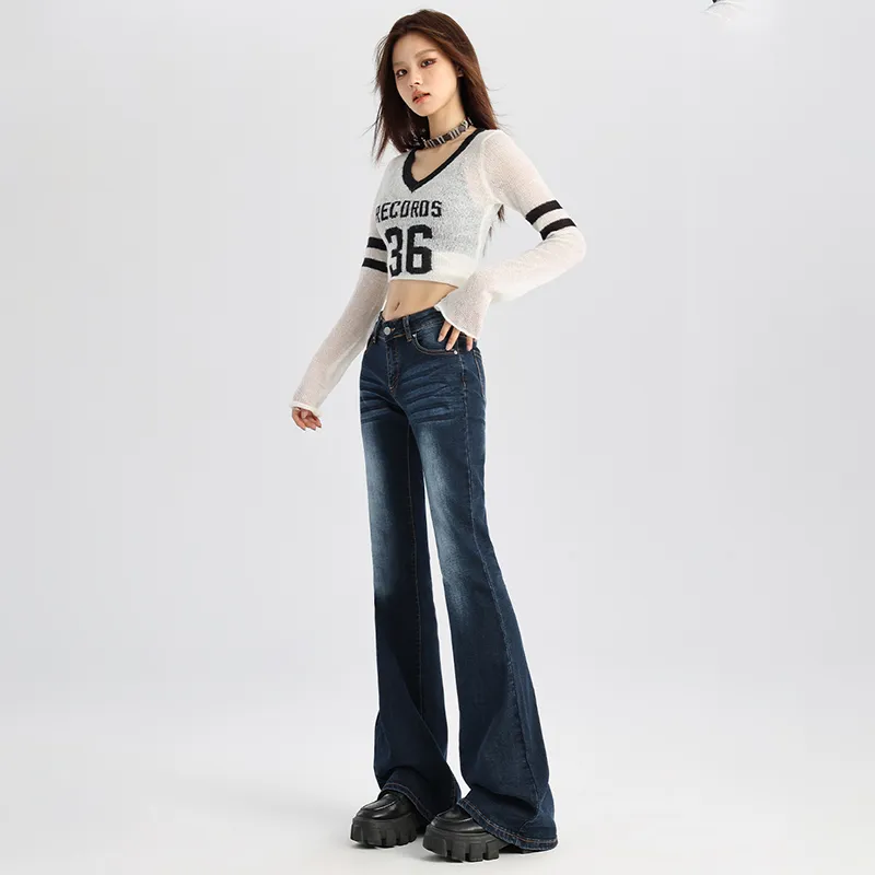 Vine Color Jeans Women's Dark Blue-21