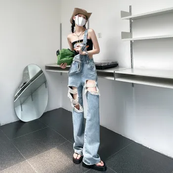 FHMY Overalls Women's Vintage Blue
