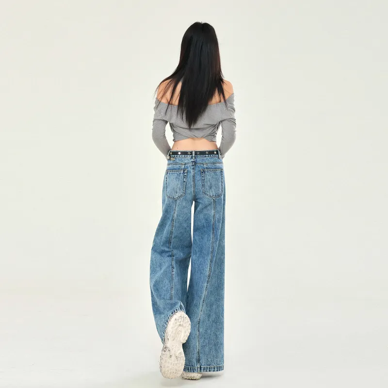 FHMY Jeans Women's Snowflake Blue-1