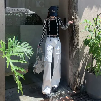 FHMY Casual Pants Women's White