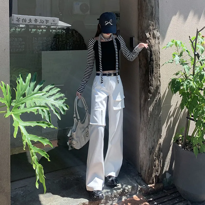 FHMY Casual Pants Women's White-0