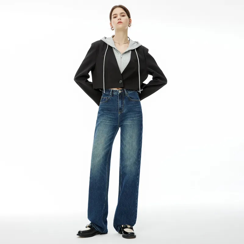 FHMY Jeans Women's Dark Blue-6